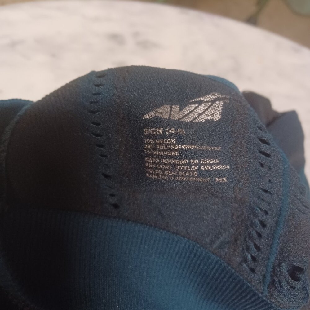 Avia Women's Sports Bra Small (4-6) Small Dark Green & Black - Picture 3 of 4
